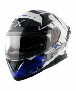 Axor Apex Hex-2 Helmet - White Blue-AXOR -Motorcycle Riding Equipment Store 2 135 ca77a987 debb 468f bd70 ac83742c08db