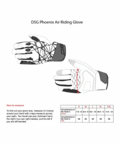 DSG Phoenix Air Riding Gloves - Red-DSG -Motorcycle Riding Equipment Store 2 164 13de79a0 3cfe 440a b493 6a05ba21e5c2