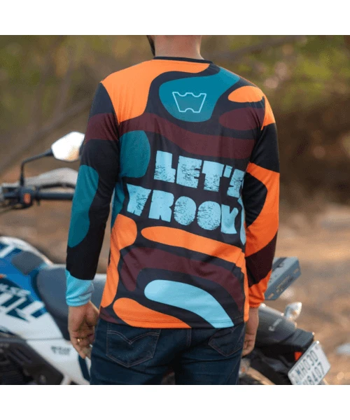 Wroom Dri Fit Jersey - Orange-Wroom Gears 4 Wroom Dri Fit Jersey - Orange-Wroom Gears - Image 2