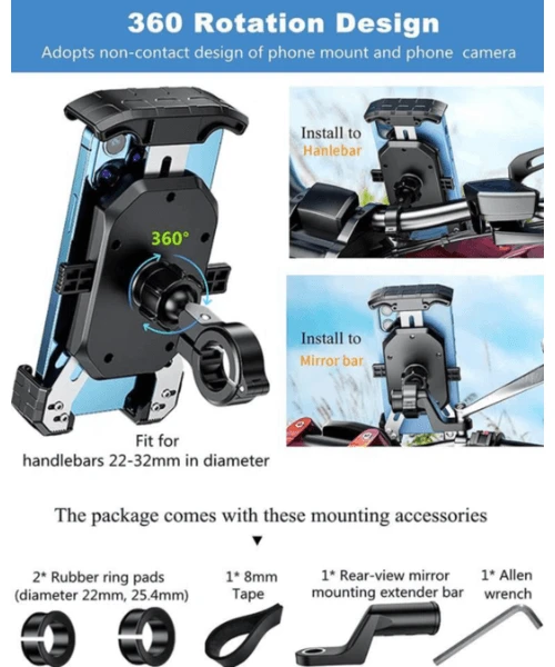 Yellowfin Y-Grip Bike Phone Holder Mount - M14-C1 Fixed Buckle-Yellowfin 4 Yellowfin Y-Grip Bike Phone Holder Mount - M14-C1 Fixed Buckle-Yellowfin - Image 2