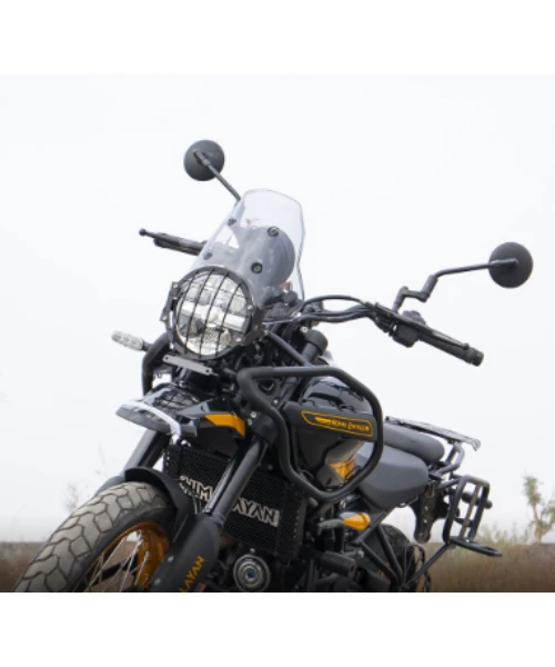 Zana Head Light Guard For Himalayan 450 Black Stainless Steel Type-1 - ZI-8436-Zana 4 Zana Head Light Guard For Himalayan 450 Black Stainless Steel Type-1 - ZI-8436-Zana - Image 2