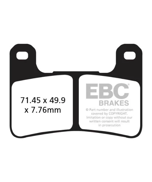 EBC Brake Pads - Double H Sintered Front Brakes - FA379HH-EBC Brakes 4 EBC Brake Pads - Double H Sintered Front Brakes - FA379HH-EBC Brakes - Image 2