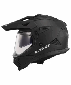 LS2 MX436 Pioneer II Dual Sport Helmet ECE 22.06 - Solid Matt Black-LS2 -Motorcycle Riding Equipment Store 2 2 641295b1 ae68 41bc aea3 57a33a86a63a