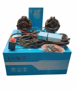 HJG Mercedes Y Lens Ultra Wide LED Fog Lights White/Yellow - Pair + Wire Harness + Switch + Flasher-HJG