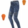 Bikeratti Steam Pro Lady Motorcycling Denim Jeans With D3O Armour - Blue-Bikeratti -Motorcycle Riding Equipment Store 2 75