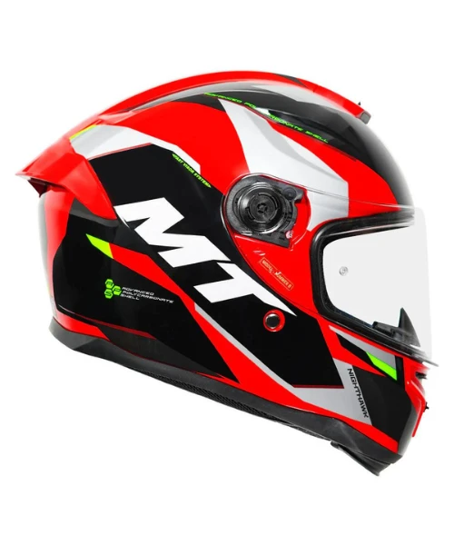 MT Hummer B Nighthawk Helmet - Gloss Fluorescent Red-MT Helmets 4 MT Hummer B Nighthawk Helmet - Gloss Fluorescent Red-MT Helmets - Image 2