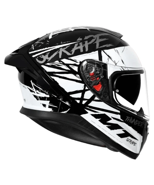 MT Thunder 3 SV Pro Scrape Helmet - Gloss White-MT Helmets 4 MT Thunder 3 SV Pro Scrape Helmet - Gloss White-MT Helmets - Image 2