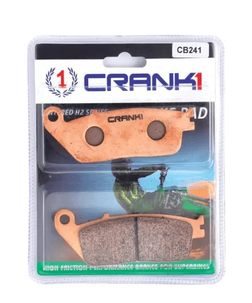 Crank1 Fully Sintered H2 Series Brake Pads - CB241-Crank 1 3 Crank1 Fully Sintered H2 Series Brake Pads - CB241-Crank 1