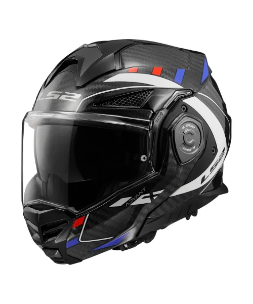 LS2 FF901 Advant X C Future Helmet - Gloss White Blue-LS2 4 LS2 FF901 Advant X C Future Helmet - Gloss White Blue-LS2 - Image 2