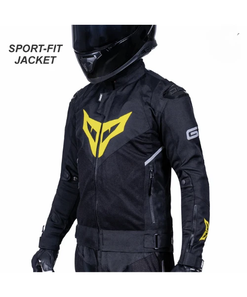 DSG GP X Riding Jacket - Black Yellow Fluo-DSG 4 DSG GP X Riding Jacket - Black Yellow Fluo-DSG - Image 2