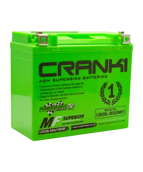 Crank1 Battery - CB20L-BS (SMF)-Crank 1 5 Crank1 Battery - CB20L-BS (SMF)-Crank 1 - Image 3