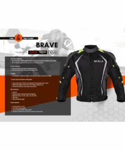 Scala Brave Riding Jacket - Black Grey Neon-Scala Gears 12 Scala Brave Riding Jacket - Black Grey Neon-Scala Gears -Motorcycle Riding Equipment Store 3 121 8356c972 fe38 49d2 8cdb 03b719f4bebe