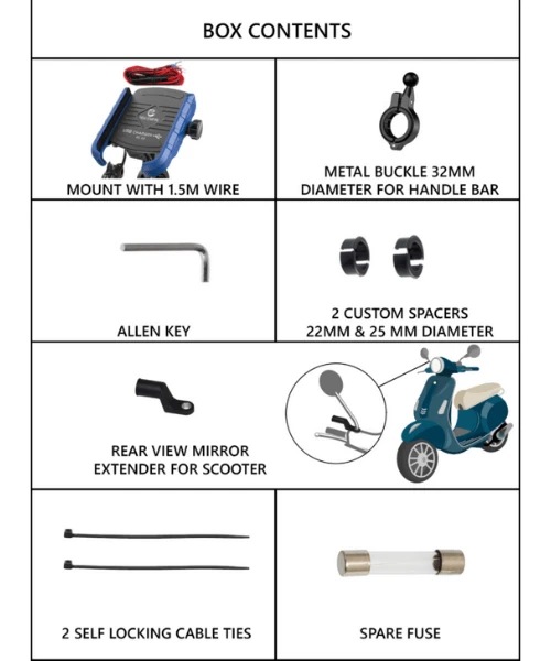 Yellowfin Jaw-grip Fast QC 3.0 Mobile Holder With Charger For Bikes & Scooters - M8 Grey-Yellowfin 5 Yellowfin Jaw-grip Fast QC 3.0 Mobile Holder With Charger For Bikes & Scooters - M8 Grey-Yellowfin - Image 3