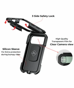 Yellowfin Fully Waterproof Mirror Mount Mobile Phone Holder Without Charger - M18L-B2 Mirror Mount-Yellowfin 10 Yellowfin Fully Waterproof Mirror Mount Mobile Phone Holder Without Charger - M18L-B2 Mirror Mount-Yellowfin -Motorcycle Riding Equipment Store 3 189