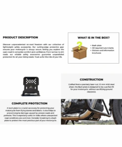 Auto Engina Honda H'ness CB 350 Bash Plate-Auto Engina -Motorcycle Riding Equipment Store 3 196