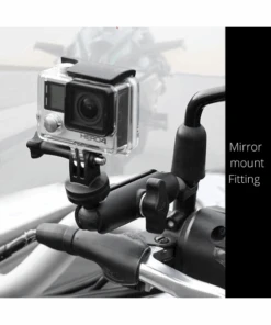 Yellowfin Aluminium Alloy Action Camera Mount Compatible With Gopro - Mirror Mount-Yellowfin -Motorcycle Riding Equipment Store 3 198
