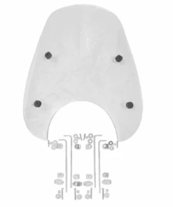 VisorBros Touring Windscreen For RE Classic/Bullet/Thunderbird, Honda CB350 Hness/RS Jawa Classic Yezdi Roadster, Triumph Bonneville - Clear-VisorBros