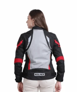Solace Asmi Ladies V3 Jacket V3 - Black Grey Red-Solace -Motorcycle Riding Equipment Store 3 46 a2eca046 f4b4 46a1 b2a8 53da8f5f088b