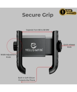 Yellowfin Quick Release Jaw Grip Mobile Phone Mount Holder With 360¬? Rotation For Handlebar - BKW-1-Yellowfin 10 Yellowfin Quick Release Jaw Grip Mobile Phone Mount Holder With 360¬? Rotation For Handlebar - BKW-1-Yellowfin -Motorcycle Riding Equipment Store 3 4 8e6fe769 7103 44bc aa43 d08d73c9c10f