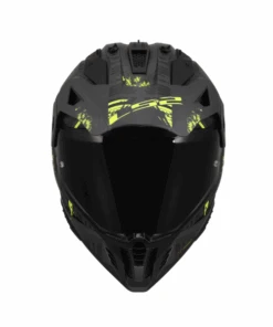 LS2 MX436 Pioneer II Dual Sport Helmet ECE 22.06 - Crazy Matt Black Hi Viz Yellow-LS2 -Motorcycle Riding Equipment Store 3 5