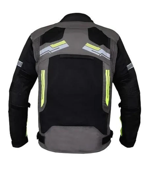 BBG Marshal Motorcycle Riding Jacket With Rain And Thermal Liner - Neon-BBG 5 BBG Marshal Motorcycle Riding Jacket With Rain And Thermal Liner - Neon-BBG - Image 3