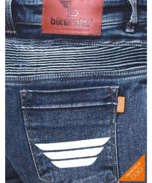 Bikeratti Steam Lady Motorcycle Denim Jeans With D3O Armour - Blue-Bikeratti 5 Bikeratti Steam Lady Motorcycle Denim Jeans With D3O Armour - Blue-Bikeratti - Image 3