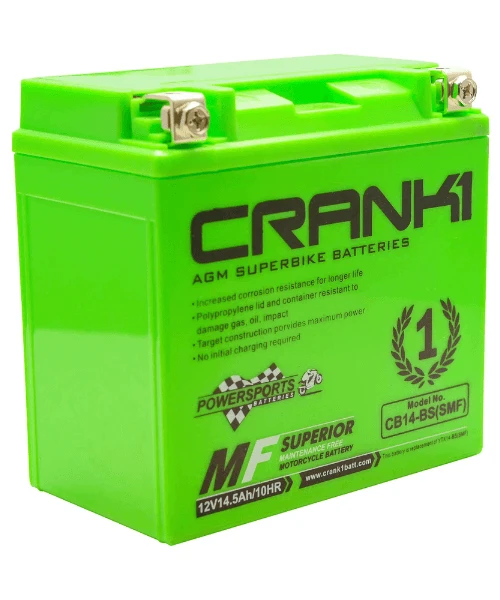 Crank1 Battery For Kawasaki Ninja ZX-14R-CB14-BS-Crank 1 5 Crank1 Battery For Kawasaki Ninja ZX-14R-CB14-BS-Crank 1 - Image 3