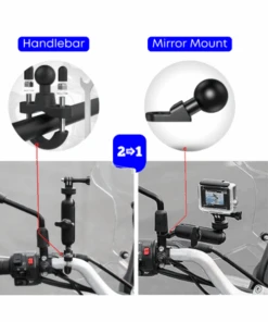 Yellowfin Aluminium Alloy Action Camera Mount Compatible With Gopro - 2 Attachments-Yellowfin 12 Yellowfin Aluminium Alloy Action Camera Mount Compatible With Gopro - 2 Attachments-Yellowfin -Motorcycle Riding Equipment Store 3 67 ea6ed57d 4e42 46a7 84ab 49421399bca6