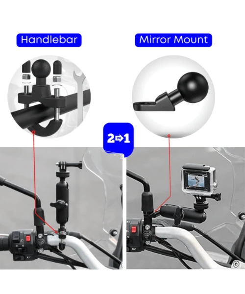 Yellowfin Aluminium Alloy Action Camera Mount Compatible With Gopro - 2 Attachments-Yellowfin 5 Yellowfin Aluminium Alloy Action Camera Mount Compatible With Gopro - 2 Attachments-Yellowfin - Image 3