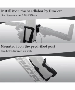 Yellowfin Water Bottle Holder For Bike With Handlebar Bracket & Rear View Mirror Mount - Bottle Holder HB-Yellowfin -Motorcycle Riding Equipment Store 3 71 bf81eda1 7c5d 4fd5 9c09 11b428c9742d