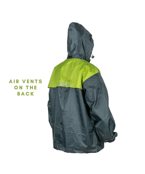 Mototech Hurricane Air TourPro Waterproof Rain Overjacket - Grey Green-Mototech 5 Mototech Hurricane Air TourPro Waterproof Rain Overjacket - Grey Green-Mototech - Image 3
