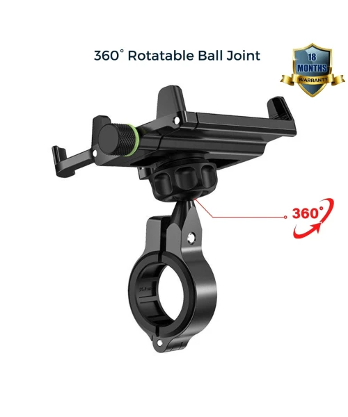 Yellowfin Claw Grip Aluminium Alloy Phone Holder Mount 360 Roatation - M6S-1 Black-Yellowfin 4 Yellowfin Claw Grip Aluminium Alloy Phone Holder Mount 360 Roatation - M6S-1 Black-Yellowfin - Image 2