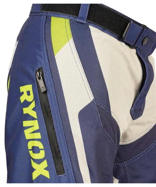 Rynox Dune Neo Offroad Pants - Blue Hi-Viz Green-Rynox 5 Rynox Dune Neo Offroad Pants - Blue Hi-Viz Green-Rynox - Image 3