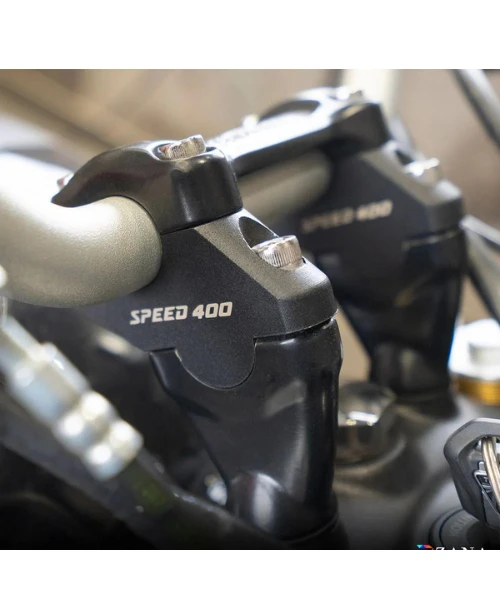 Zana Offset Handle Bar Riser Black For Triumph Speed 400 - ZI-8357-Zana 5 Zana Offset Handle Bar Riser Black For Triumph Speed 400 - ZI-8357-Zana - Image 3