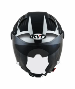 KYT D-City Lucent Helmet - Matt Black Silver-KYT Helmets -Motorcycle Riding Equipment Store 3 392c5062 2aca 4fa5 8e0d 8791cff52f3b