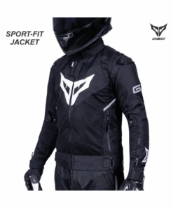 DSG GP X Riding Jacket - Black White-DSG -Motorcycle Riding Equipment Store 3 a57b0d7f 34bb 4b0e b582 8c0e0205bd99