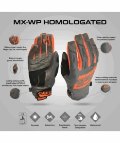 Acerbis X-WP Homol Riding Gloves - Orange Grey-Acerbis -Motorcycle Riding Equipment Store 3 a5efdff5 7c85 4c4e 8a03 1c073780592a