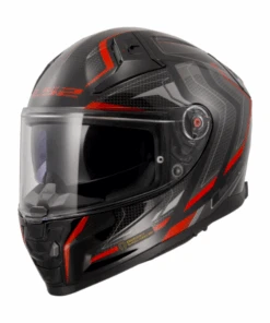 LS2 FF811 Vector II Alizer Helmet - Gloss Black Red-LS2 -Motorcycle Riding Equipment Store 3 cebe05a5 1a36 4ce6 9b91 22369ffc9748