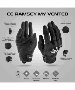 Acerbis Ramsey My Vented Riding Gloves - Black-Acerbis -Motorcycle Riding Equipment Store 3 ebbbf480 f47d 40ec 90f3 de3a345f01c4