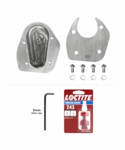 Viaterra Triumph Speed 400 / Scrambler 400 X Sidestand Shoe - Silver-Viaterra -Motorcycle Riding Equipment Store 3 f2557d48 32f6 4c33 bb99 10d06f567bbf