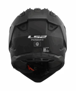LS2 MX436 Pioneer II Dual Sport Helmet ECE 22.06 - Solid Matt Black-LS2 -Motorcycle Riding Equipment Store 4 1