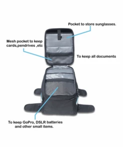 Wroom Jarvis Magnetic Tank Bag 2.0-Wroom Gears -Motorcycle Riding Equipment Store 4 123