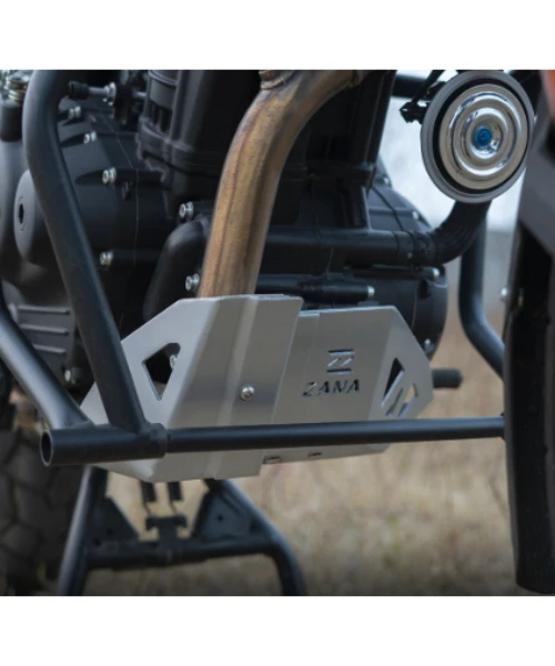 Zana Bash Plate Silver Aluminium For Himalayan 452 - ZI-8429-Zana 6 Zana Bash Plate Silver Aluminium For Himalayan 452 - ZI-8429-Zana - Image 4