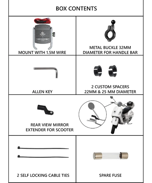 Yellowfin Jaw-grip Fast QC 3.0 Mobile Holder With Charger For Bikes & Scooters - M8 Grey-Yellowfin 6 Yellowfin Jaw-grip Fast QC 3.0 Mobile Holder With Charger For Bikes & Scooters - M8 Grey-Yellowfin - Image 4