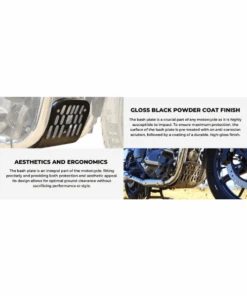 Auto Engina Super Meteor 650 Bash Plate With Support Frame - Black-Auto Engina -Motorcycle Riding Equipment Store 4 162 a9a52a82 2ffc 4de0 aa30 8a3b5dbd6e8d