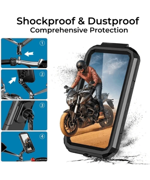 Yellowfin Fully Waterproof Mirror Mount Mobile Phone Holder Without Charger - M18L-B2 Mirror Mount-Yellowfin 6 Yellowfin Fully Waterproof Mirror Mount Mobile Phone Holder Without Charger - M18L-B2 Mirror Mount-Yellowfin - Image 4