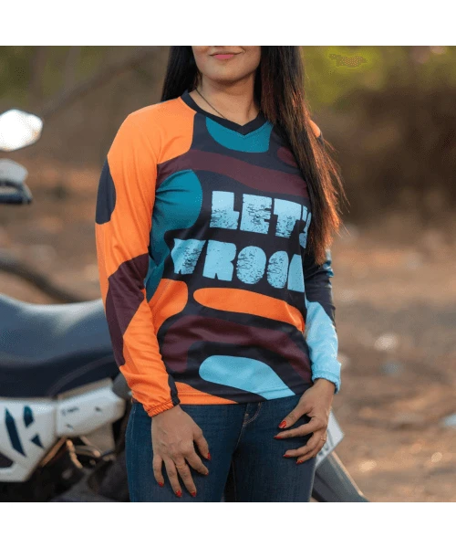 Wroom Dri Fit Jersey - Orange-Wroom Gears 6 Wroom Dri Fit Jersey - Orange-Wroom Gears - Image 4