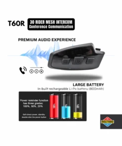 Route95 T60R Mesh HD Universal Intercom And Bluetooth Headset For Helmet-Route 95 13 Route95 T60R Mesh HD Universal Intercom And Bluetooth Headset For Helmet-Route 95 -Motorcycle Riding Equipment Store 4 28 779f6f4e 85e5 40ab b673 558252049d92