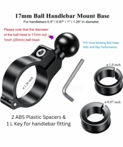 Yellowfin 17 MM Handle Bar Ball Buckle - Fixed Type-Yellowfin 11 Yellowfin 17 MM Handle Bar Ball Buckle - Fixed Type-Yellowfin -Motorcycle Riding Equipment Store 4 33 ff94e0a0 97d9 4249 8c37 4edd02439132