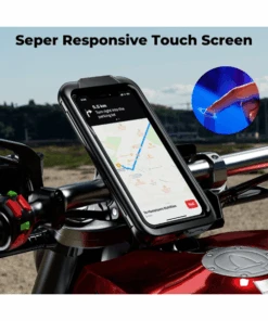 Yellowfin Fully Waterproof Bike Mobile Phone Holder Mount With Vibration Damper Without Charger - M18L-C1-Yellowfin -Motorcycle Riding Equipment Store 4 34 14bc58ba d824 4d5e 9091 9ea18eae0d14